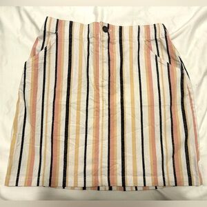 Hollister Striped Ultra High Rise Skirt Size XS Extra Small